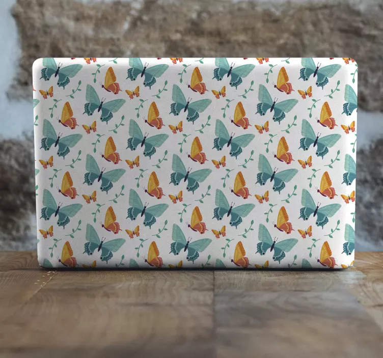 Bicolor sommerfugle bærbar klistermærke - TenStickers