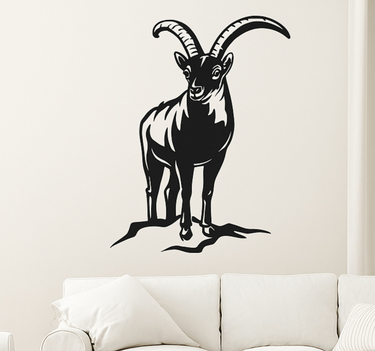 Bjergged silhuet wallsticker - TenStickers