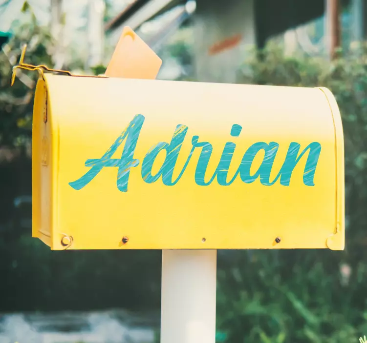 Blå skygge dreng navn væg klistermærker - TenStickers