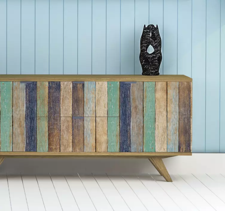 Klistermærke til blå sommertræmøbler - TenStickers