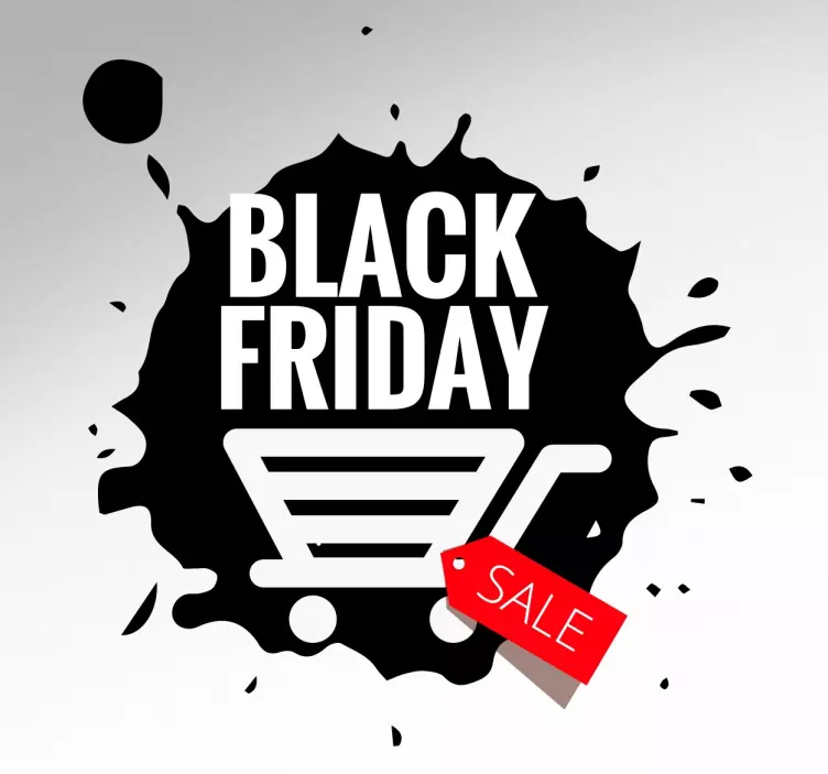 Black Friday sticker - TenStickers