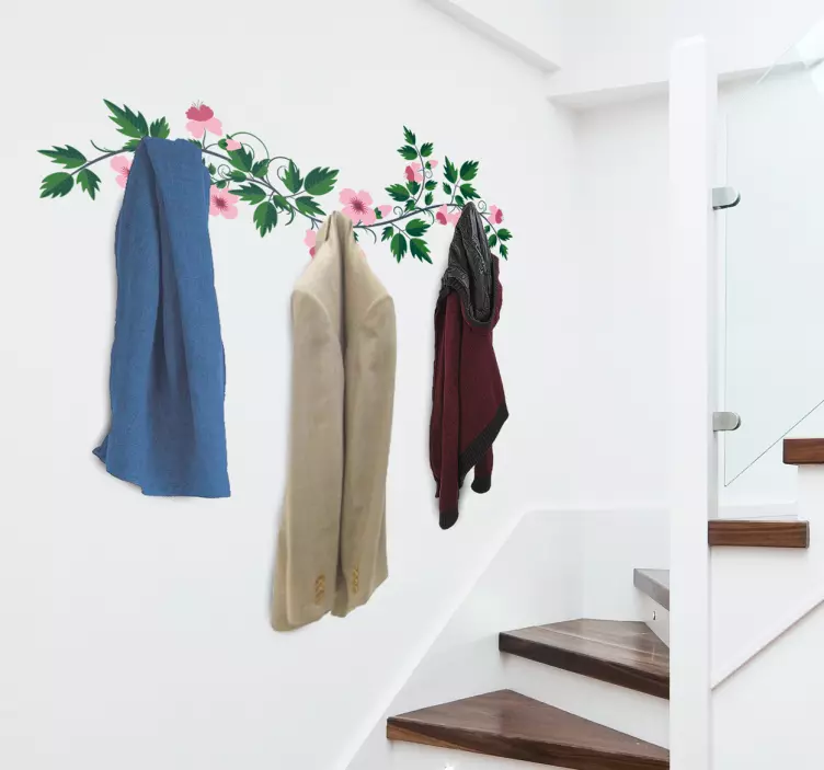 Klistermærke med blomsterfrakke - TenStickers