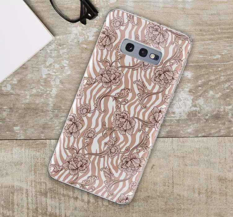 Blomstermotiv Samsung klistermærke - TenStickers