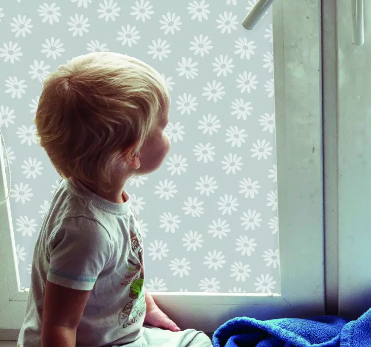 Blomstret vindue klistermærker til vinduer - TenStickers