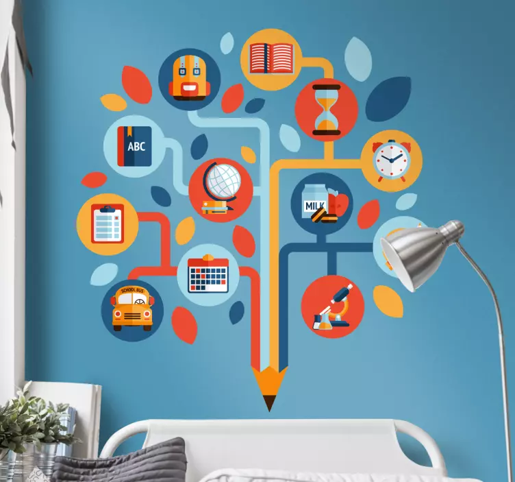Blyant træ wallsticker - TenStickers