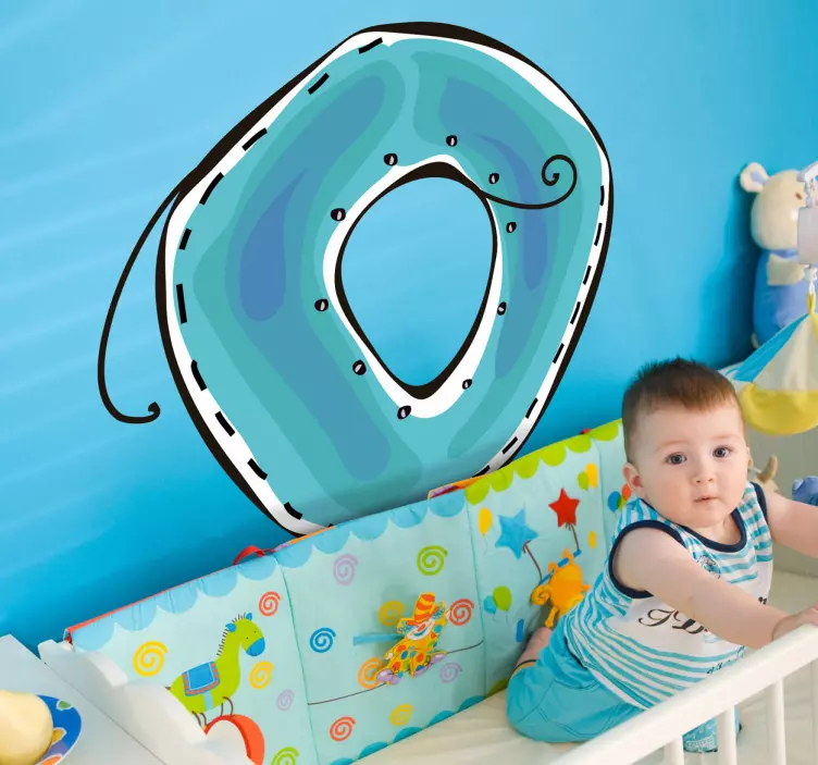 Bogstav o klistermærke - TenStickers