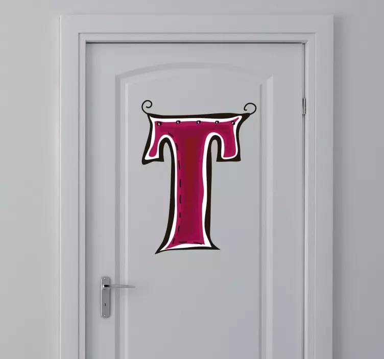Bogstav t klistermærke - TenStickers