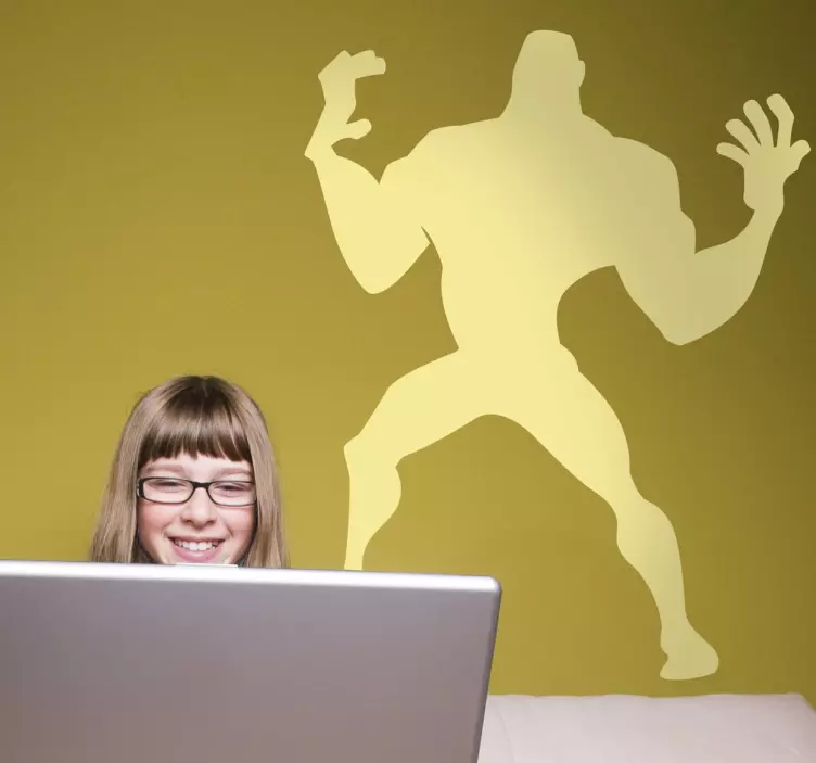 Børn super power mand vægoverføringsbillede - TenStickers