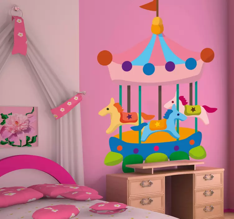 Børnes karrusel klistermærke - TenStickers