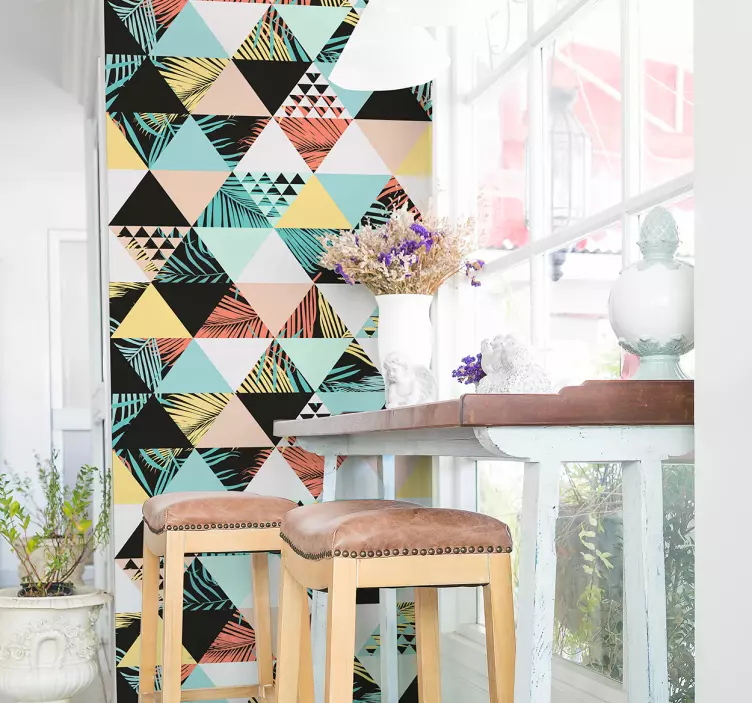 Botaniske jungle blomster plante klistermærke - TenStickers