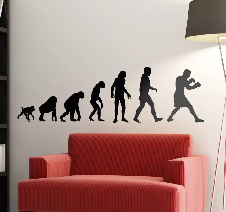 Boxer evolution vægklistermærke - TenStickers