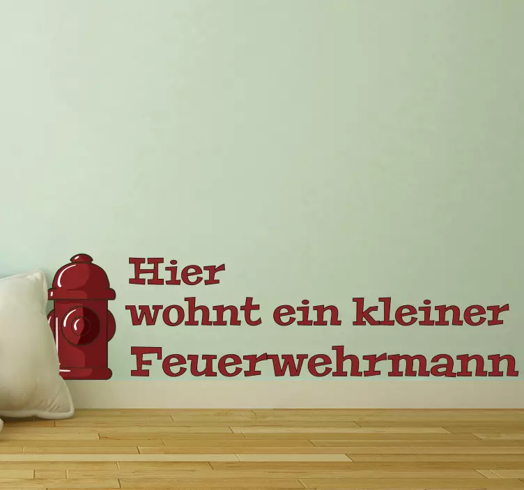 Brandhane dekoration wallsticker dyr - TenStickers