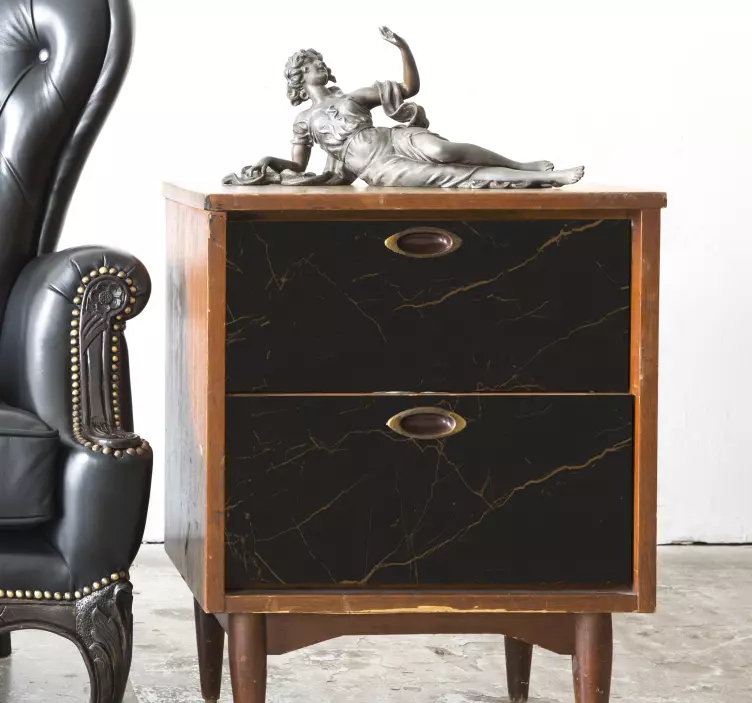 Klistermærke for brun marmor tekstur - TenStickers