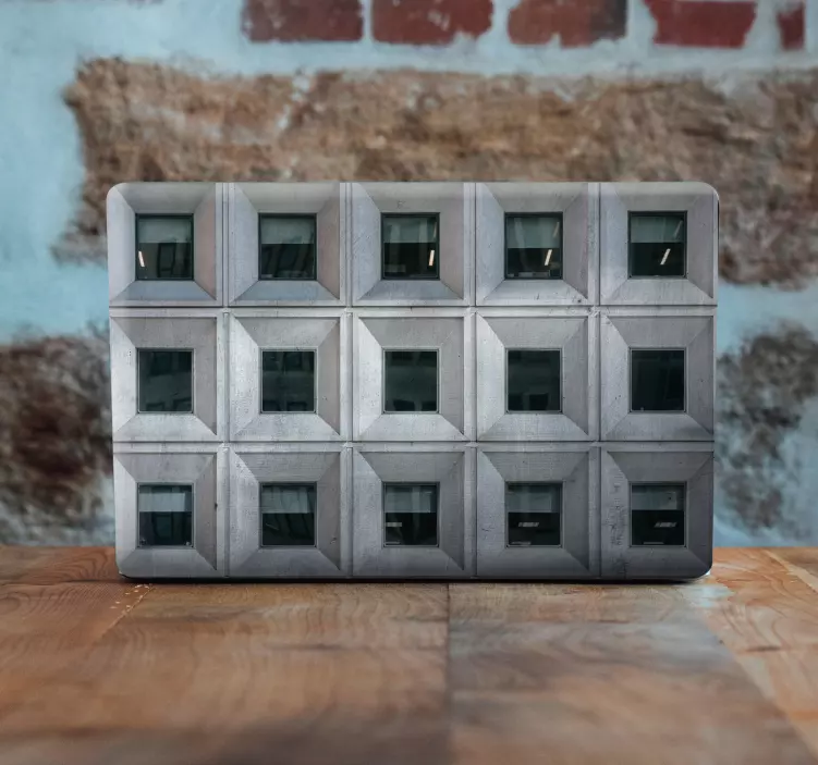 Brutalistisk arkitektur klistermærker til computer - TenStickers