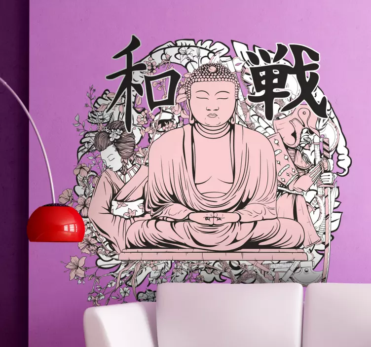Buddha væg klistermærke - TenStickers
