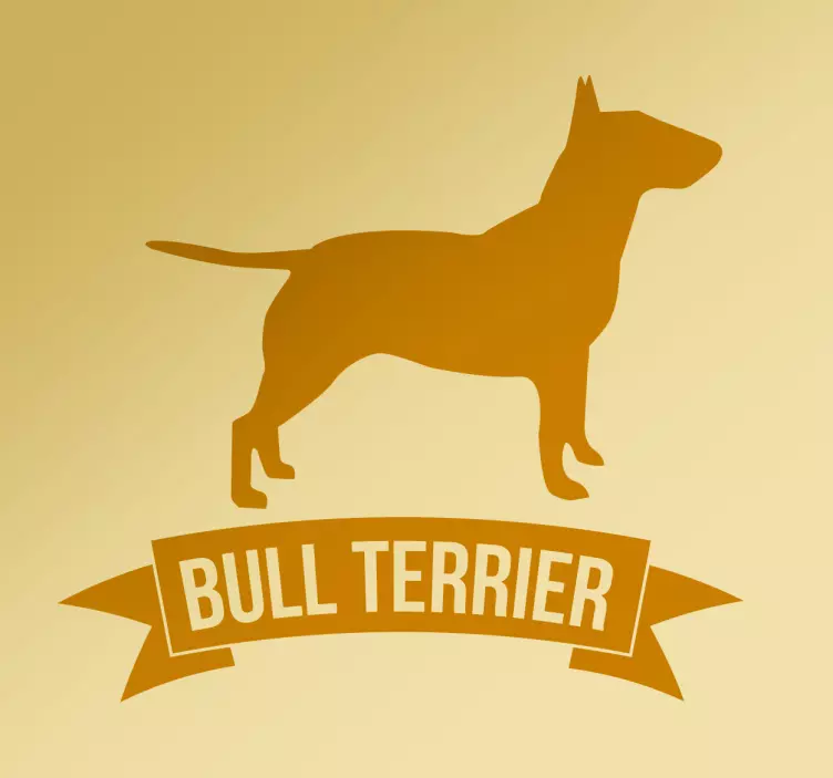 Bull terrier vægklistermærke - TenStickers