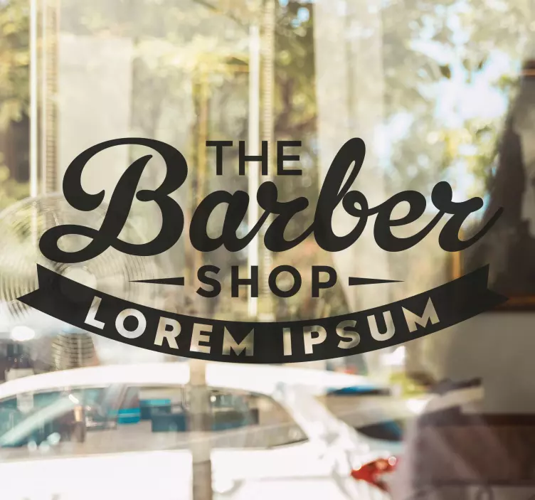 Butiksvinduer klistermærke barber shop æstetik - TenStickers