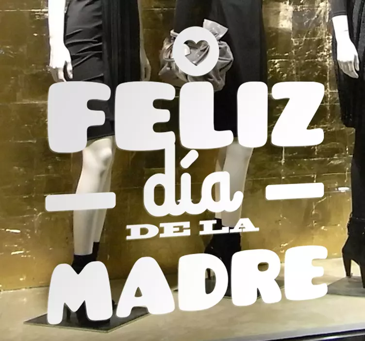 Butiksvinduer klistermærke til mors dag - TenStickers