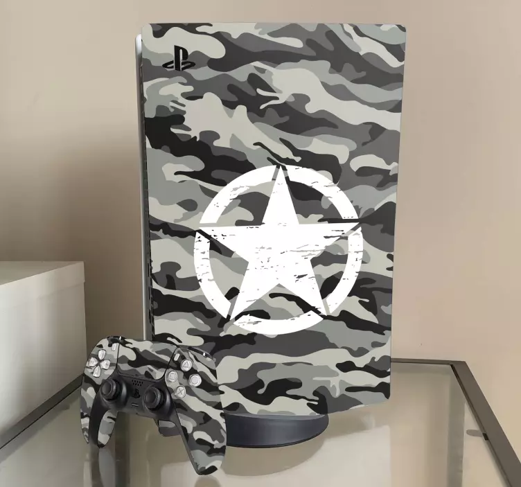 Camouflage hud ps5 klistermærke - TenStickers