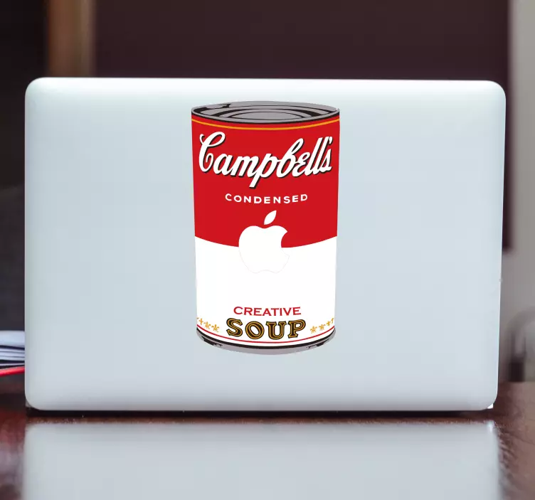 Campbells suppe laptop sticker - TenStickers