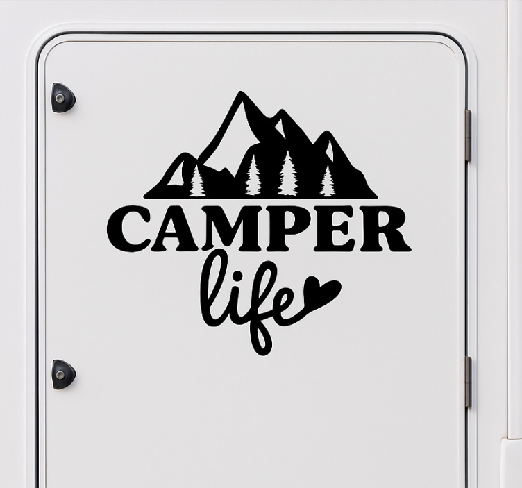 camper life klistermærke til campingvogn - TenStickers
