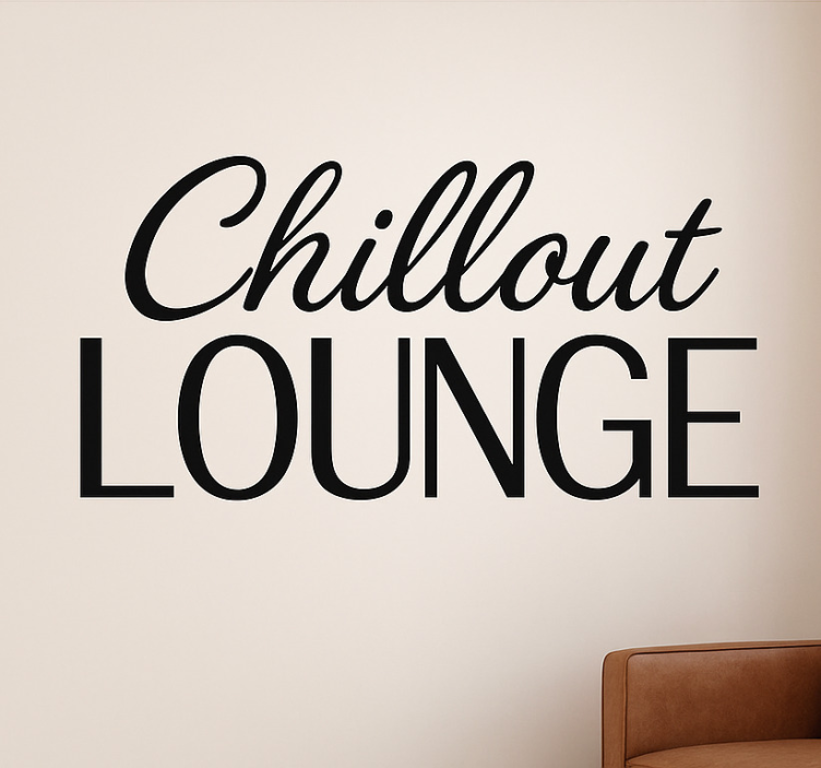 Chill out-lounge stue wallsticker - TenStickers
