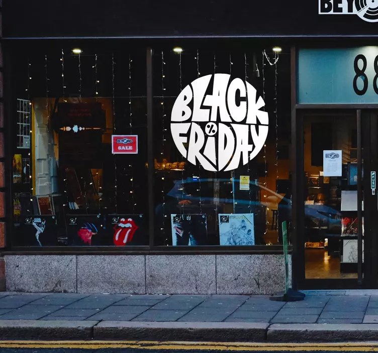 Cirkel Black Friday sticker - TenStickers