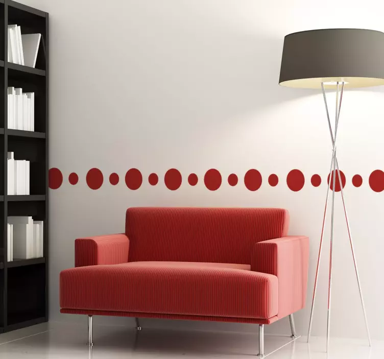 Cirkel kant klistermærke - TenStickers