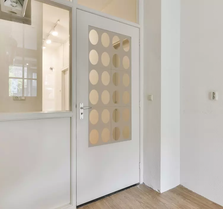 Cirkler til dør cirkel sticker - TenStickers