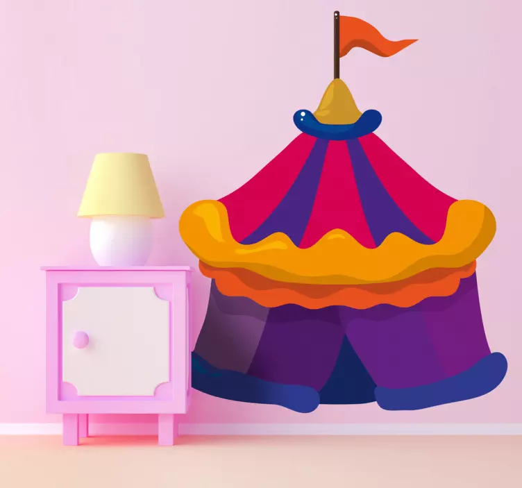 Cirkus telt børn klistermærker - TenStickers