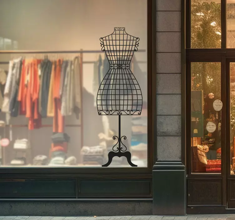 Couture mannequin vægklistermærke - TenStickers