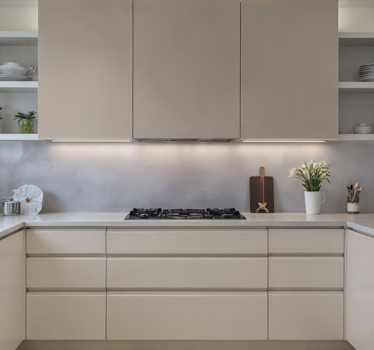 Cremefarvet ark køkken klistermærke - TenStickers