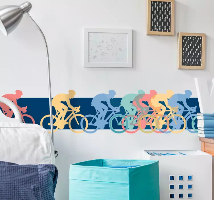 Cykelfelt wallsticker - TenStickers