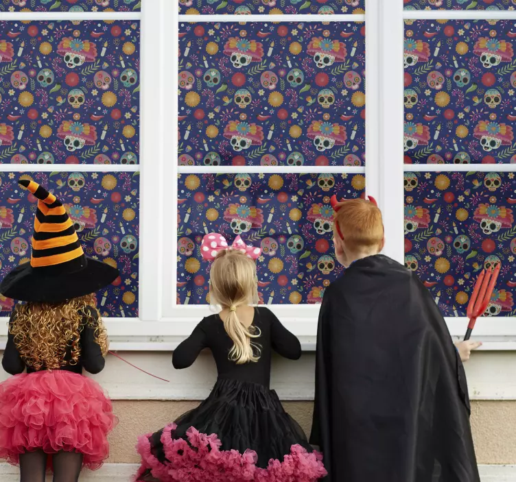 Vinduesdekoration til dagen for den døde klistermærke - TenStickers