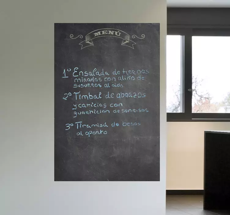 Dagens menu kridttavle - TenStickers