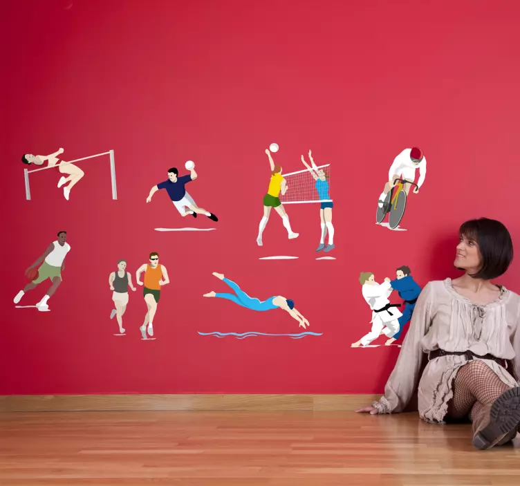 De olympiske dekorative klistermærker - TenStickers