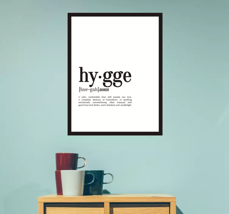 Defination på hygge wallsticker - TenStickers