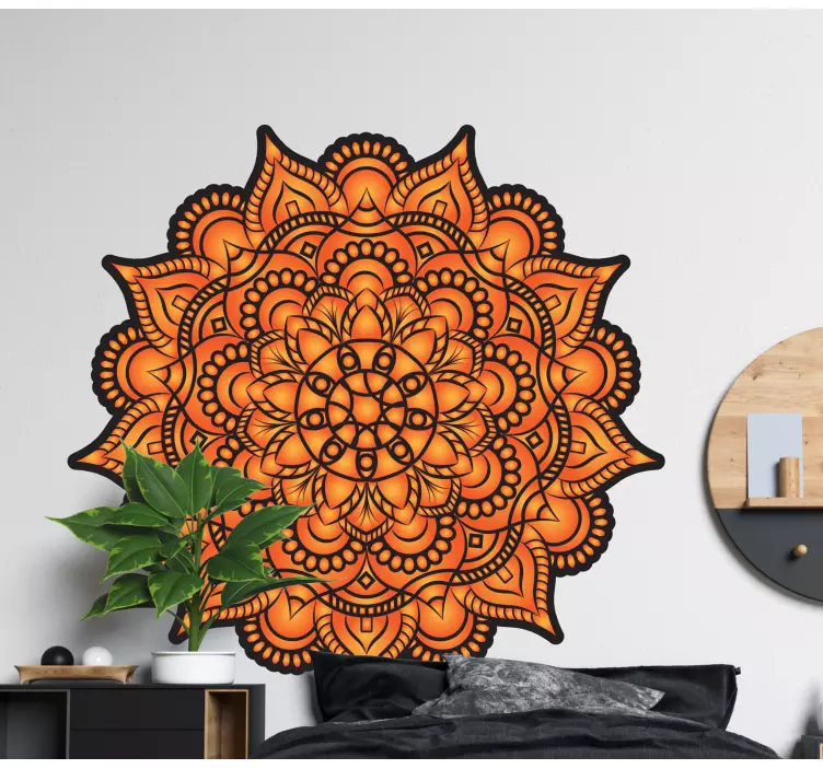 Dekoration klistermærker mandala blomsterdesign - TenStickers