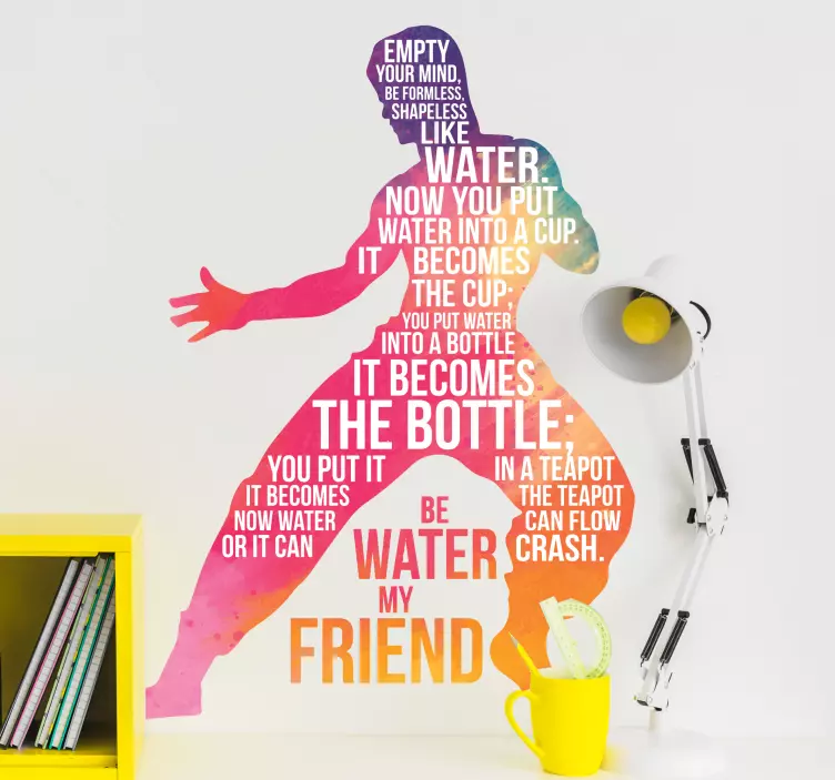 Dekorativ Bruce Lee sticker - TenStickers