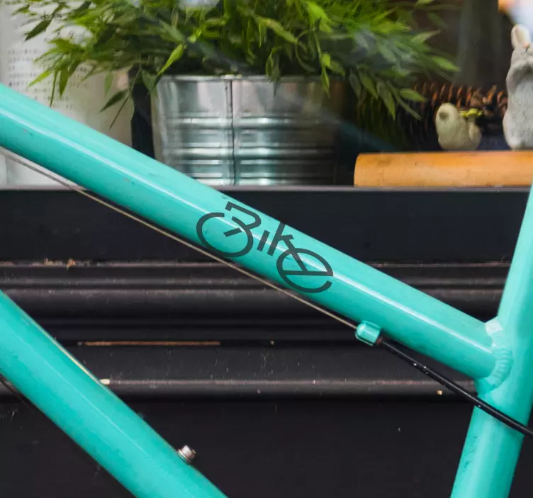 cykeltekst klistermærker til cykel - TenStickers