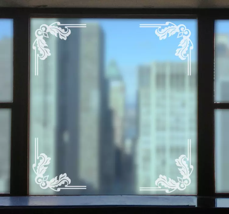 Dekorative hjørne mærkater - TenStickers