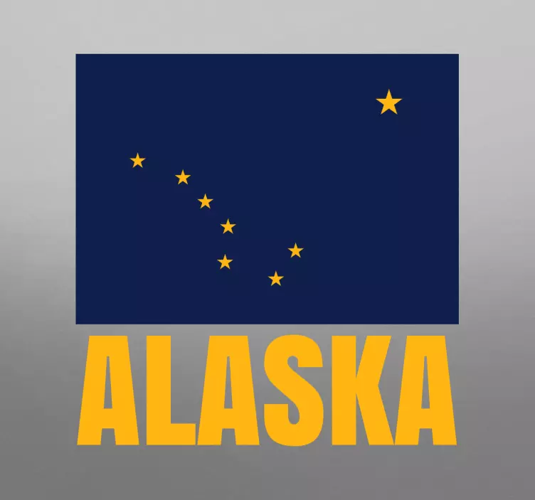 Dekorativt klistermærke, Alaska flag - TenStickers