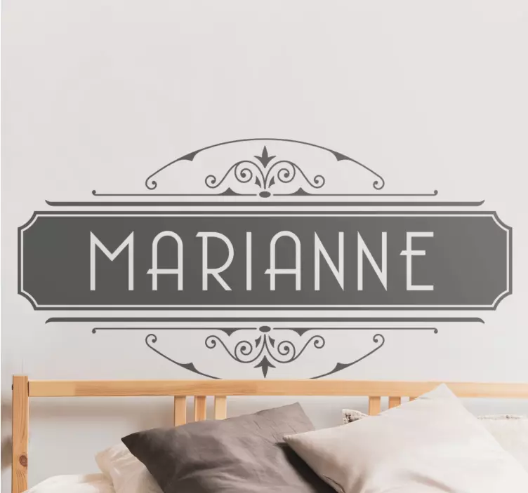 Dekorativt personligt navn klistermærker med navn - TenStickers