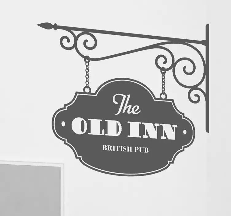 Den gamle kro på pubber - TenStickers