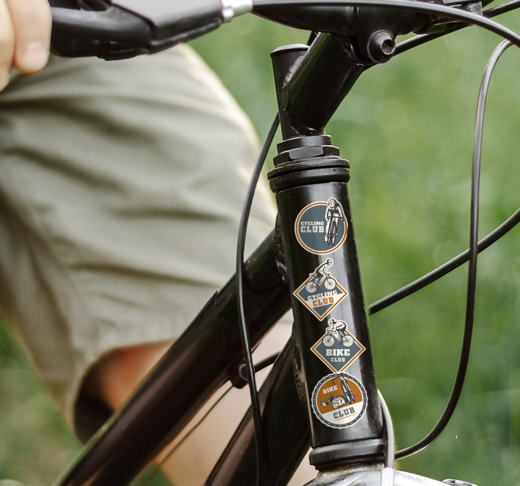 Design af cykelsæt klistermærke til cykel - TenStickers