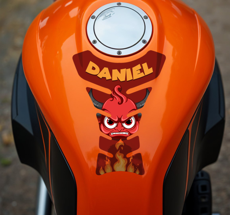 Djævel motorcykelklistermærke - TenStickers