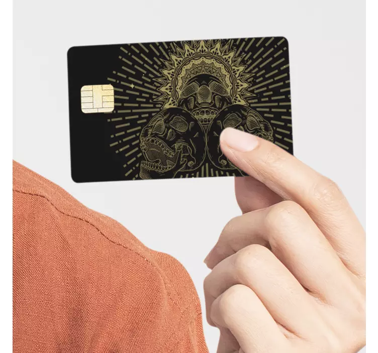Dræberkranie credit card sticker - TenStickers