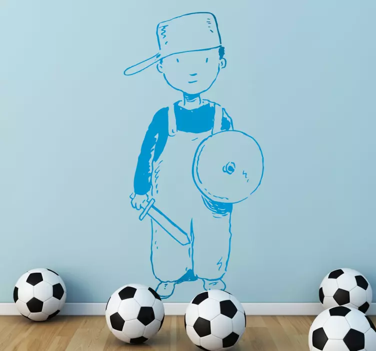 Dreng klædt som ridderklistermærke - TenStickers