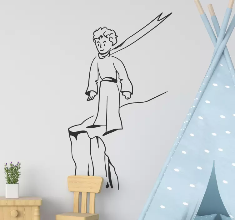 Dreng på bjergets mærkater til børn - TenStickers