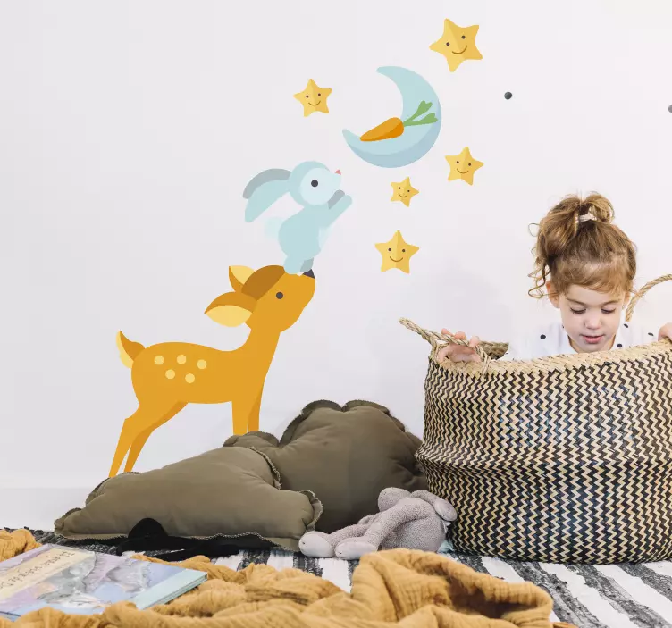 Dyr nå til muren væg klistermærke - TenStickers